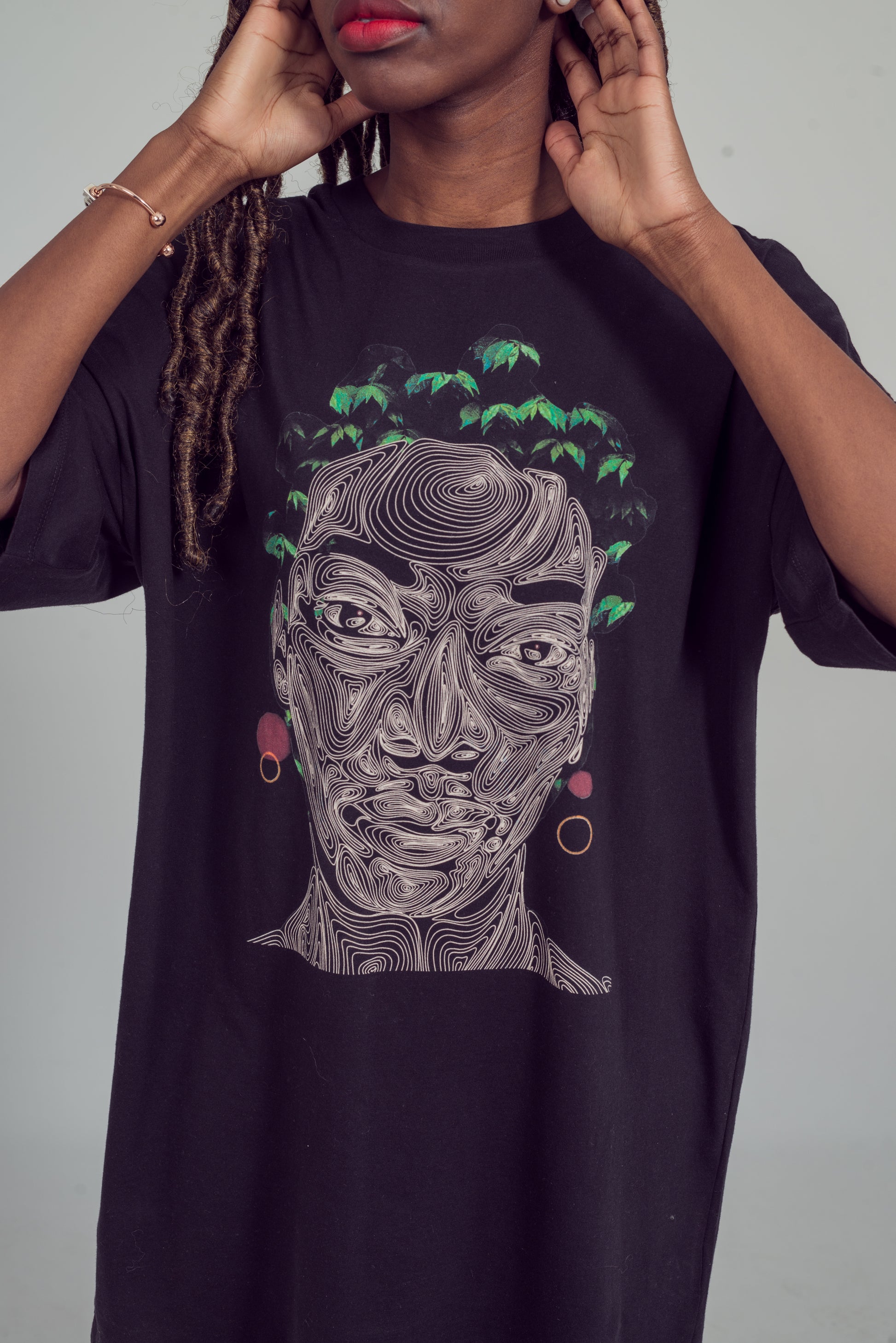 T-shirt oversize Naye - Kolorfuul